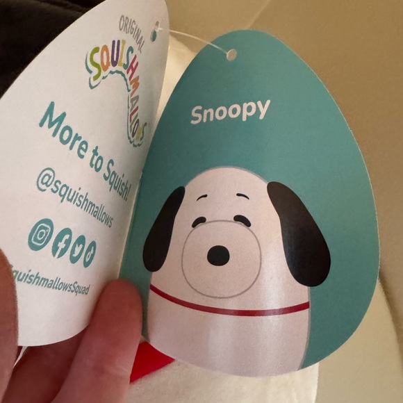 NWT 8” Peanuts Snoopy  Squishmallows - Picture 4 of 4